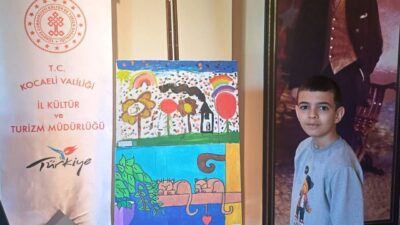 “Renkler Engel Tanımaz” adlı resim sergisinde, Körfez Belediyesinin özel sporcusu