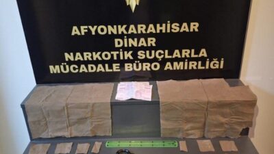 Afyonkarahisar’ın Dazkırı ilçesinde polis tarafından yapılan operasyonda 33 adet peçeteye