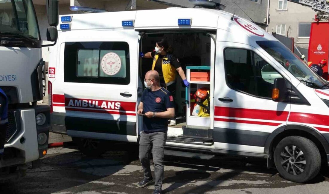İstanbul’un Pendik ilçesinde, iki katlı binanın birinci katında çıkan yangın