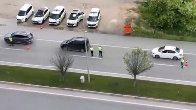 Gaziantep’te polis ekiplerince dron destekli bayram trafiği denetimi ve uygulaması
