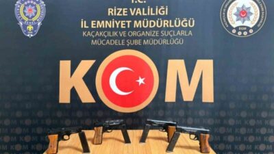 Rize’de düzenlenen kaçak silah operasyonunda 1 kişi tutuklanarak cezaevine gönderildi.