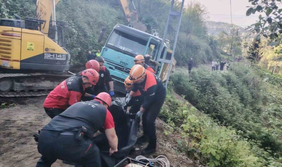 Trabzonlu hafriyat kamyonu sürücüsü Mustafa Ay, çalışmak için gittiği Rize’de
