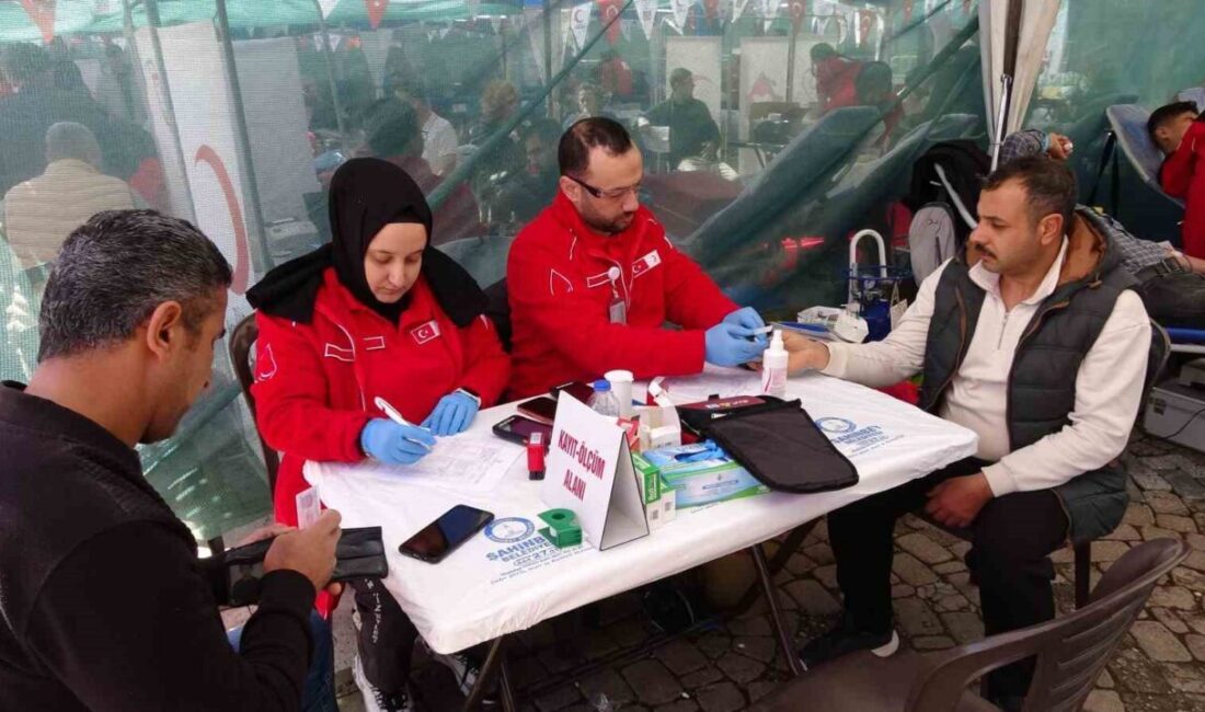 Gaziantep’te Şahinbey Belediyesi tarafından “Kan Verelim Spor Yapalım Sağlıklı Kalalım”