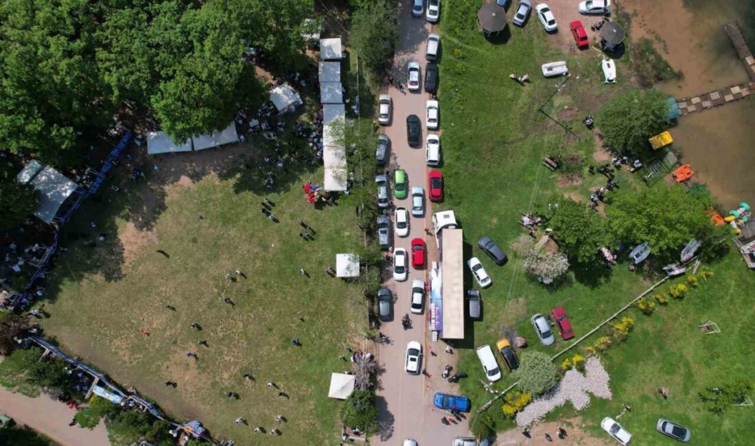 Sakarya’daki Poyrazlar Tabiat Parkı’nda düzenlenen festivalde göl kenarı ve piknik