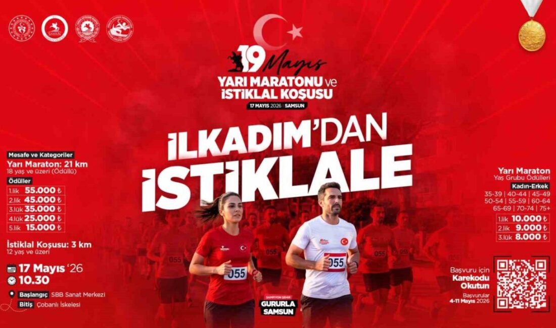 Samsun Büyükşehir Belediyesi tarafından “19 Mayıs Yarı Maratonu” ve “İstiklal