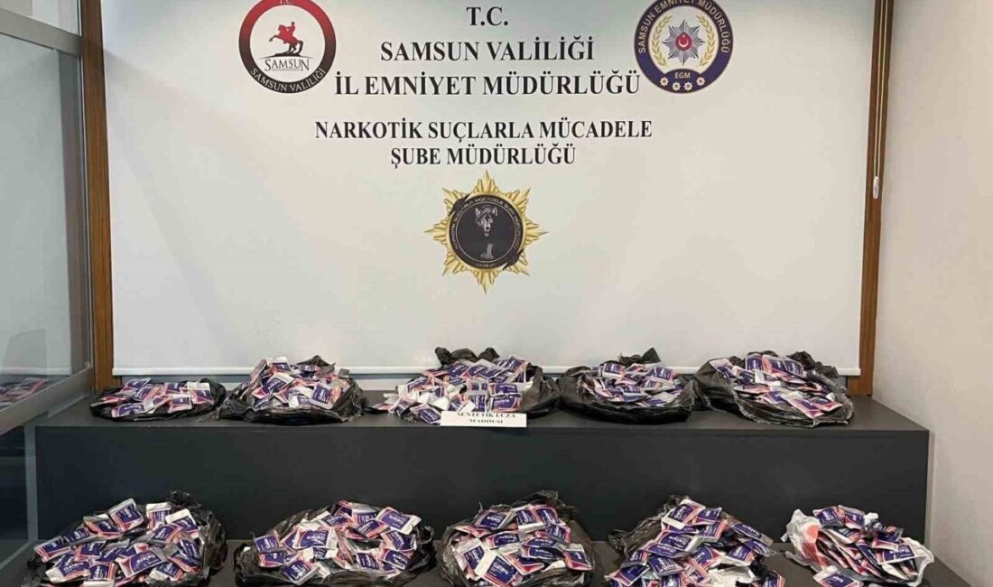 Samsun’un Atakum ilçesinde narkotik polisinin düzenlediği operasyonda 44 bin 938