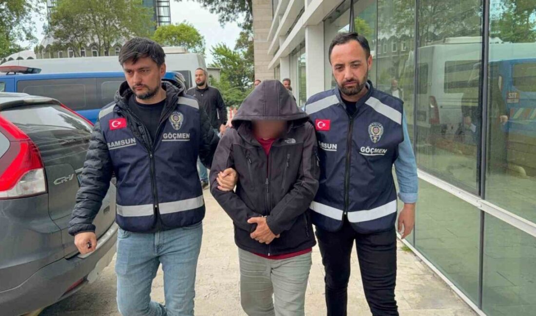 Samsun’da fuhuş şebekesine yönelik düzenlenen operasyonda gözaltına alınan karı-kocadan erkek