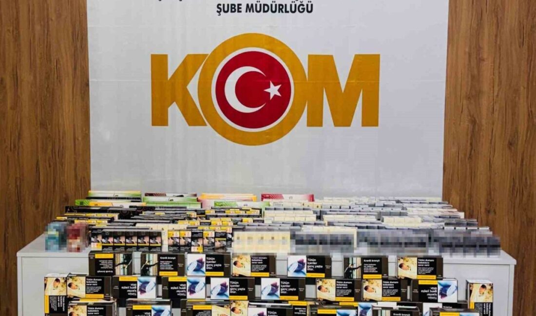 Samsun’un Atakum ve İlkadım ilçelerinde düzenlenen kaçakçılık operasyonunda binlerce doldurulmuş