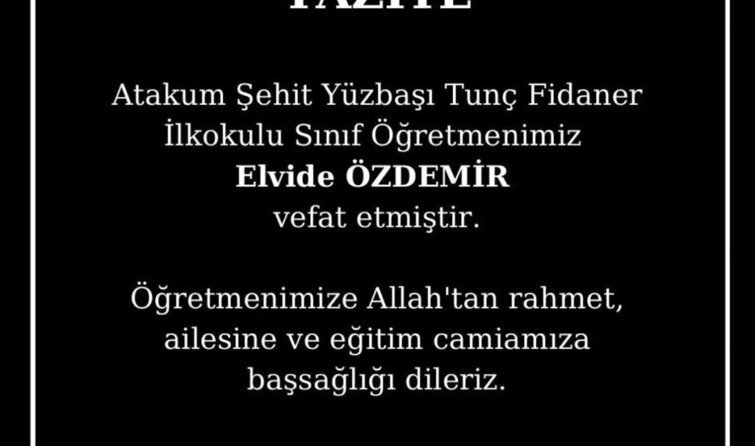 Samsun’da bir ilkokulda görev yapan 46 yaşındaki sınıf öğretmeni Elvide