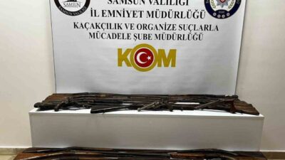 Samsun’un Atakum ilçesinde polis ekiplerince düzenlenen operasyonda Geç Osmanlı dönemine