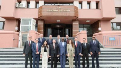Ruanda heyeti, Samsun Valiliği’ni ziyaret ederek Türkiye ile Ruanda arasındaki