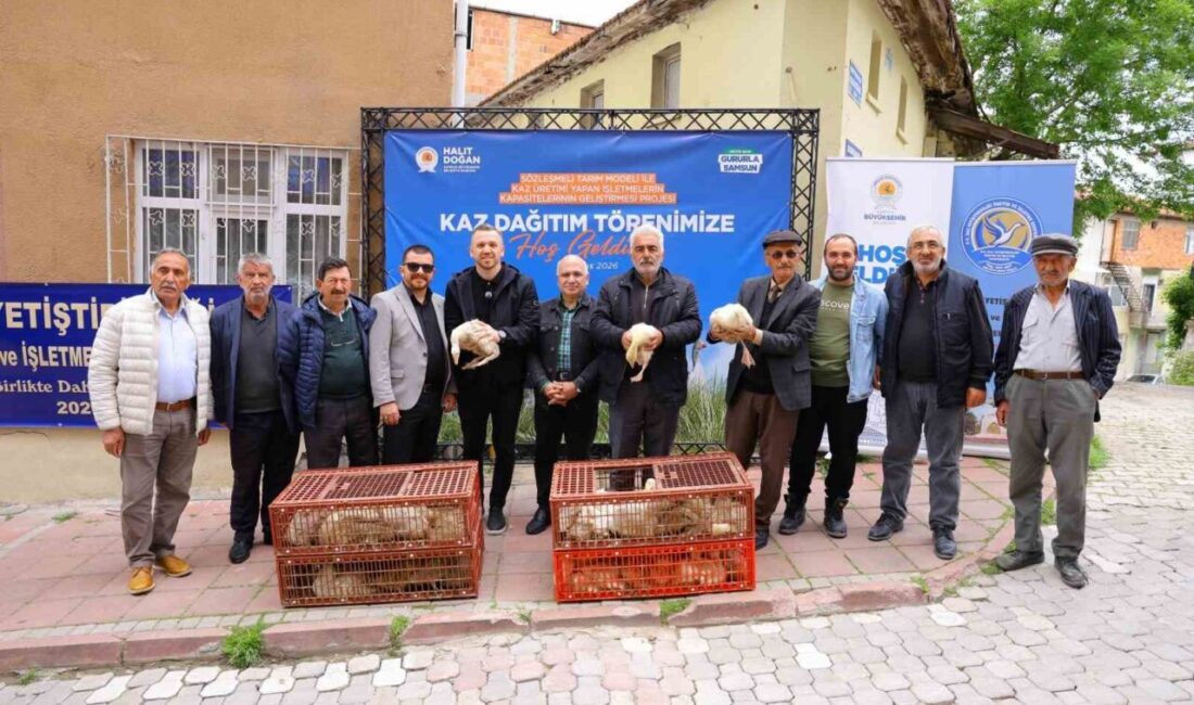 Samsun Büyükşehir Belediyesi tarafından yürütülen proje kapsamında üreticilere yüzde 50