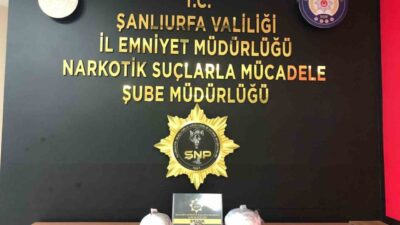 Şanlıurfa’da düzenlenen iki ayrı operasyonda, 6 kilogram uyuşturucu ele geçirildi,