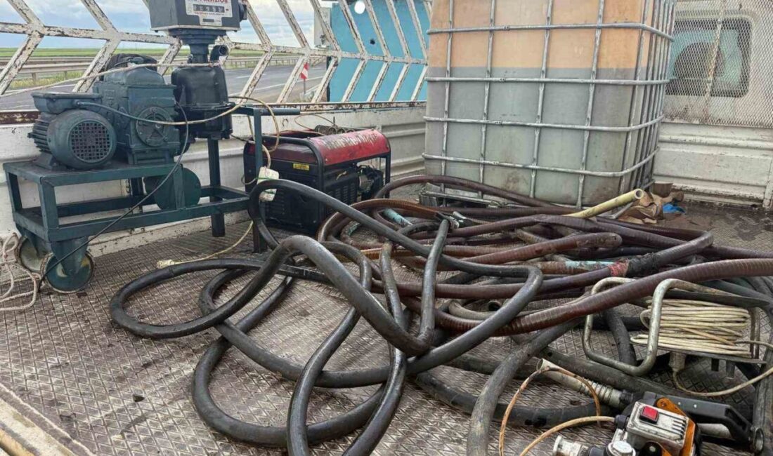 Şanlıurfa’nın Viranşehir ilçesinde düzenlenen operasyonda 635 litre kaçak akaryakıt ele
