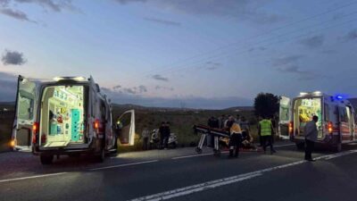 Şanlıurfa’nın Birecik ilçesinde motosikletin şarampole devrilmesi sonucu karı-koca yaralandı. Edinilen