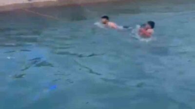 Şanlıurfa’nın Eyyübiye ilçesinde kontrolden çıkan otomobilin sulama kanalına devrilmesi sonucu