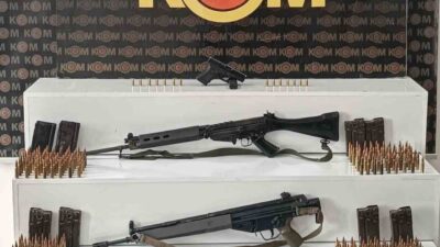 Şanlıurfa’da polis ekiplerinin düzenlediği operasyonda, ruhsatsız olduğu belirlenen 3 adet