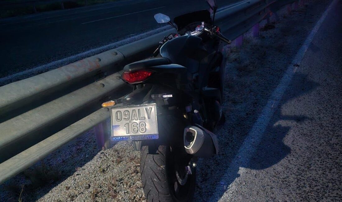 Manisa’nın Sarıgöl ilçesinde kontrolden çıkarak bariyerlere çarpan motosikletteki 1 kişi