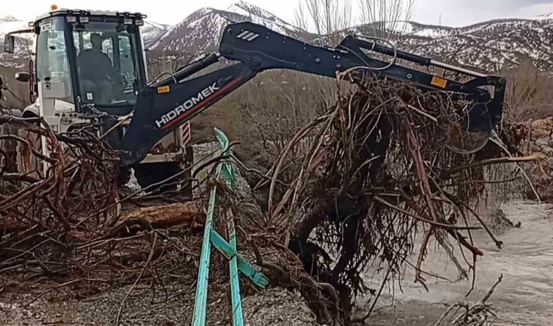 Tunceli’de yoğun yağışlar nedeniyle tıkanan köprü ve menfezlerde ulaşım, İl