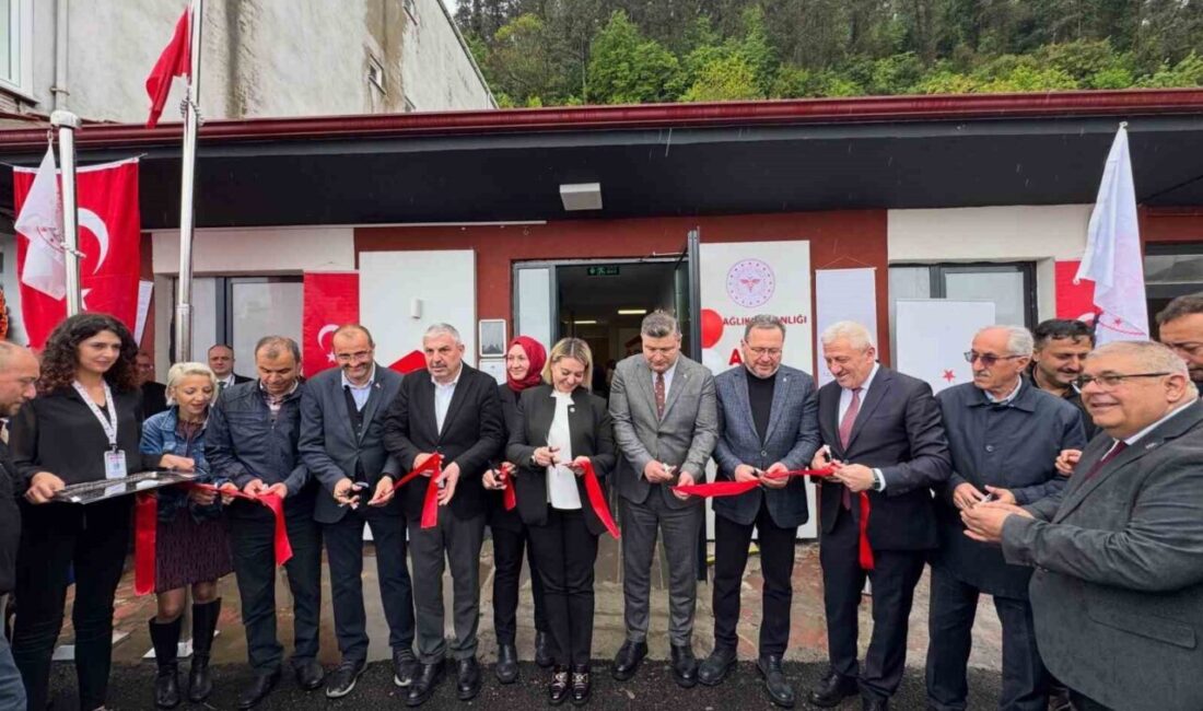 Kastamonu’nun İnebolu ilçesinde sel felaketinde zarar gören Özlüce Aile Sağlığı