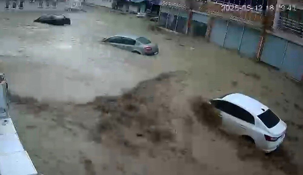 SAMSUN (İHA) – Samsun’un Havza ilçesinde etkili olan sağanak yağış