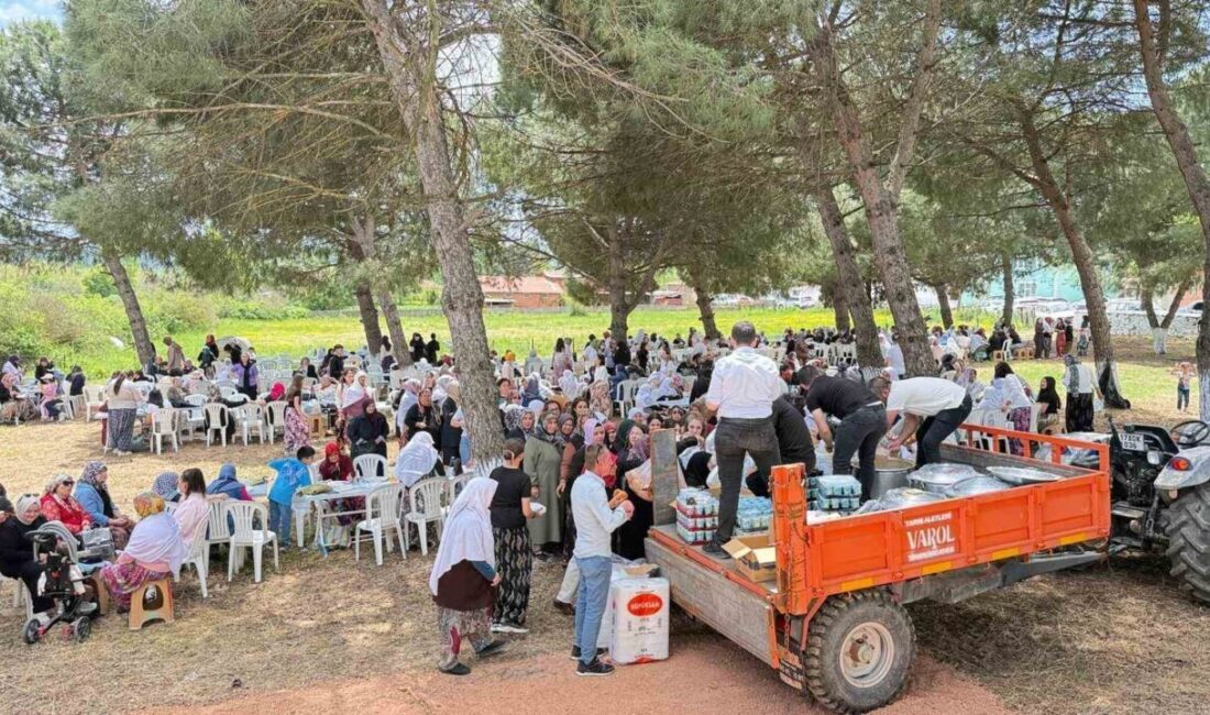 Çanakkale’nin Çan ilçesine bağlı Şerbetli köyünde düzenlenen geleneksel köy hayrı
