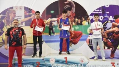 Sakarya’da düzenlenen Wushu Kungfu Okul Sporları Türkiye Şampiyonasında Siirt’in Kurtalan