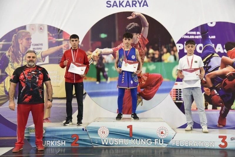 Sakarya’da düzenlenen Wushu Kungfu Okul Sporları Türkiye Şampiyonasında Siirt’in Kurtalan