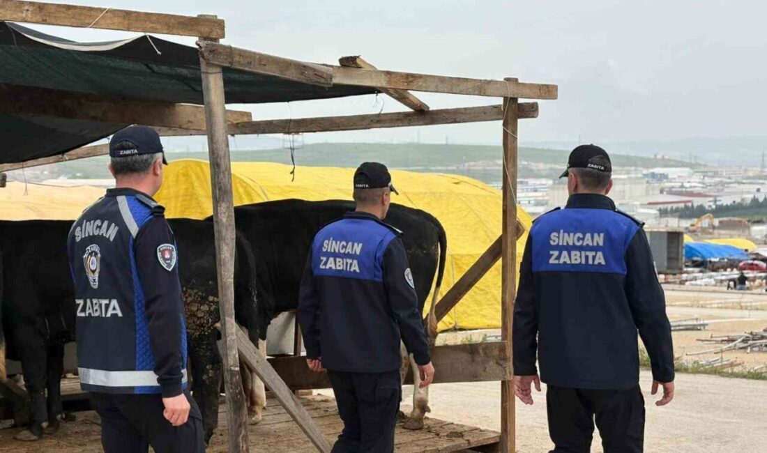 Sincan Belediyesi, Yenikent ve Çimşit kurban pazarlarında denetimlerine hız kesmeden