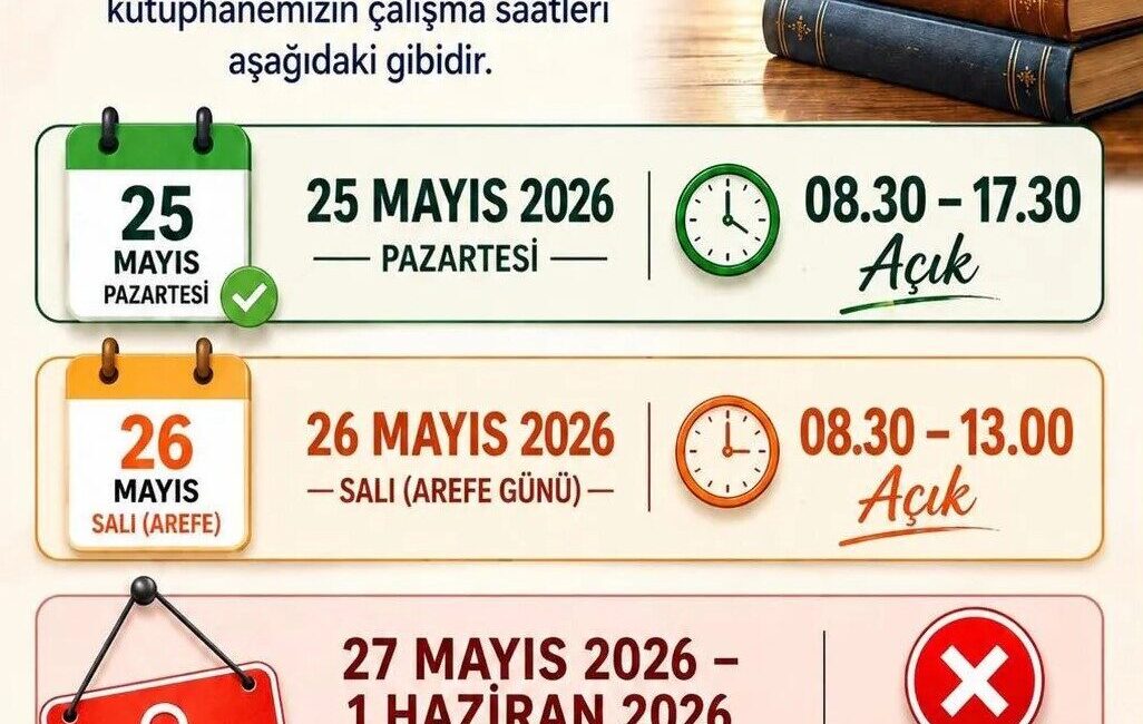 Sinop Dr. Rıza Nur İl Halk Kütüphanesi, Kurban Bayramı öncesi