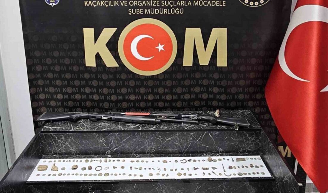 Şırnak’ın Silopi ilçesinde polis ekiplerince düzenlenen operasyonda tarihi eser niteliği