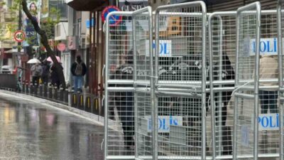 İstanbul Şişli’de 1 Mayıs Emek ve Dayanışma Günü nedeniyle güvenlik