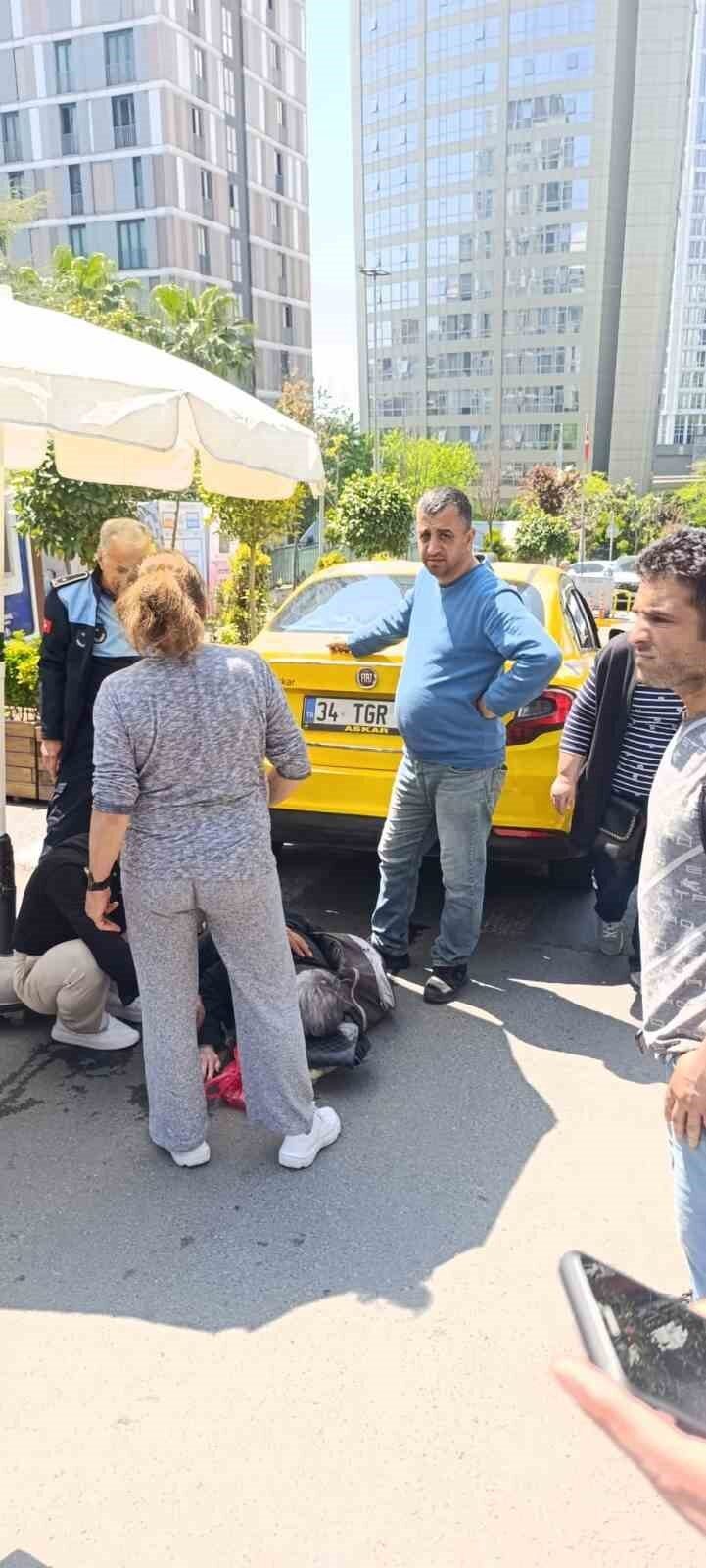 Şişli’de geri manevra yapan ticari taksinin altında kalan yaşlı kadın