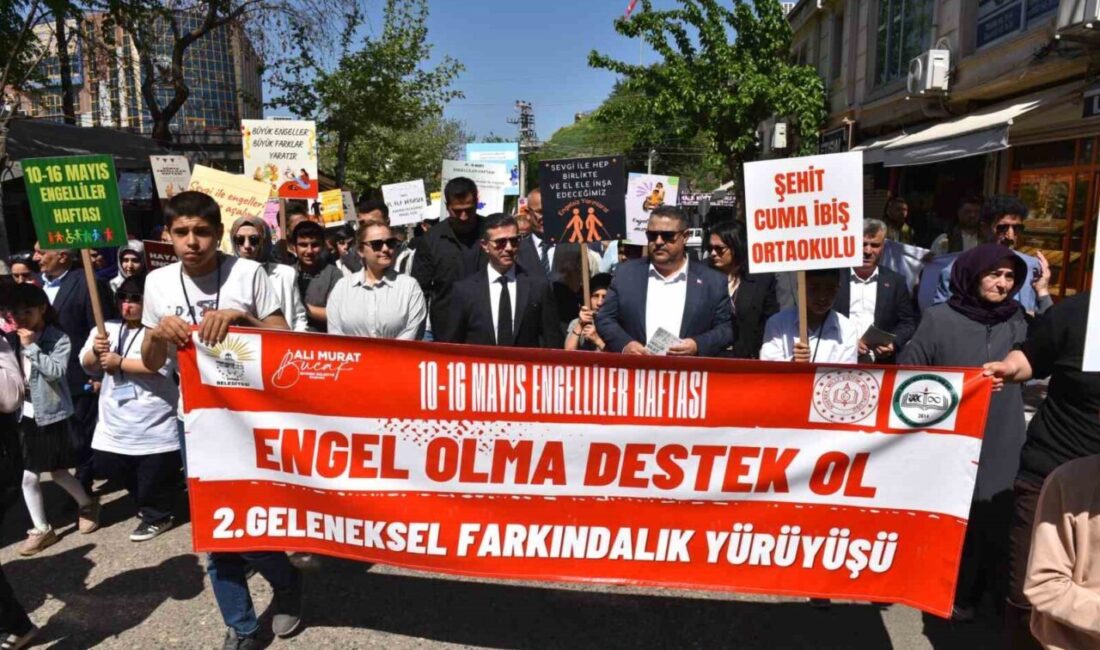 Şanlıurfa’nın Siverek ilçesinde 10-16 Mayıs Engelliler Haftası kapsamında düzenlenen farkındalık
