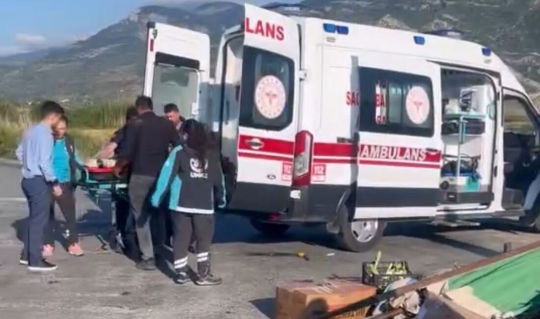 Söke-Milas kara yolu Gölbent Kavşağı’nda meydana gelen trafik kazasında 1