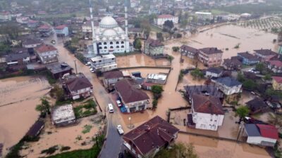 Sakarya’nın etkili olan kuvvetli sağanak yağış sonrası Karasu ilçesinde baraj