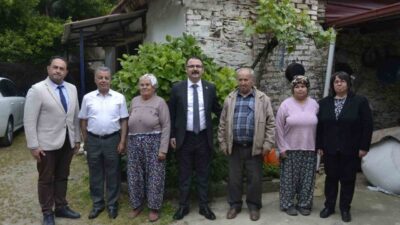Aydın’ın Sultanhisar ilçesinde Kurban Bayramı dolayısıyla şehit aileleri ziyaret edilerek