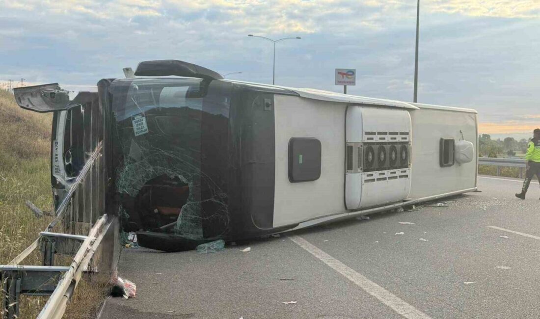Balıkesir’in Susurluk ilçesinde İstanbul-İzmir Otoyolu’nda meydana gelen trafik kazasında yolcu