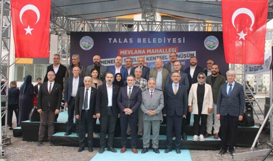 Talas Belediyesi tarafından kentsel dönüşüm çalışmaları tamamlanan Menekşe Siteleri’ndeki 60