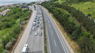 Kurban Bayramı tatilinin ikinci gününde TEM Otoyolu’nun Kocaeli geçişinde trafik