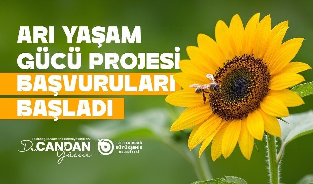 Tekirdağ Büyükşehir Belediyesi’nin arıcılara yönelik yem desteği projesi için başvurular