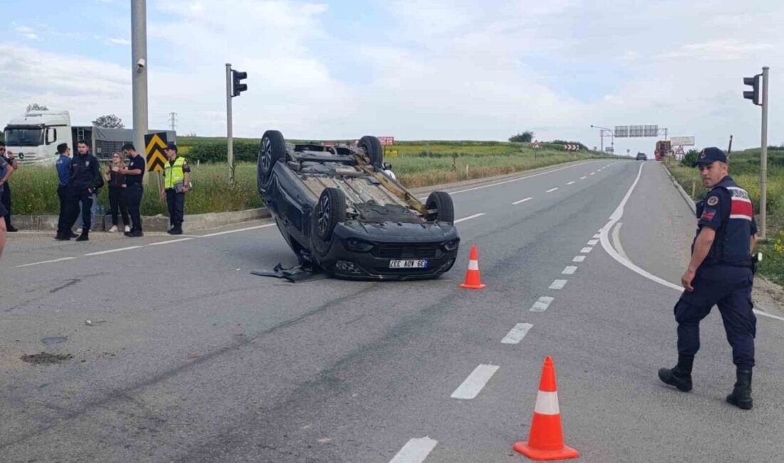 Tekirdağ’ın Saray ilçesinde meydana gelen trafik kazasında 1 kişi yaralandı.