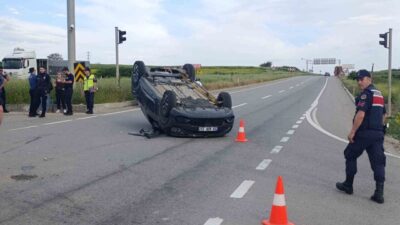 Tekirdağ’ın Saray ilçesinde meydana gelen trafik kazasında 1 kişi yaralandı.