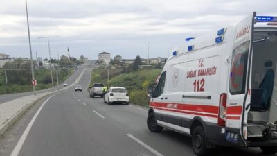 Tekirdağ’ın Muratlı ilçesinde meydana gelen trafik kazasında otomobilin çarptığı yaya