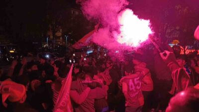 Galatasaray’ın Süper Lig’de şampiyonluğunu ilan etmesinin ardından Tekirdağ’da sarı-kırmızılı taraftarların