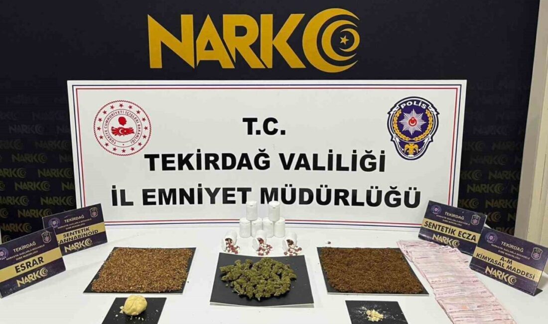 Tekirdağ genelinde son bir haftada düzenlenen uyuşturucu operasyonlarında 133 şahsa
