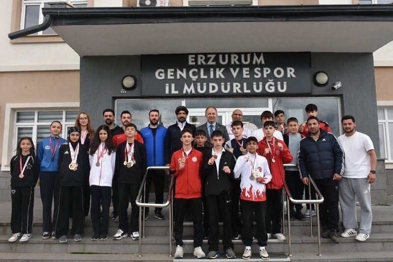 Erzurum adına okul sporları ve Türkiye şampiyonalarında derece kazanan sporcular