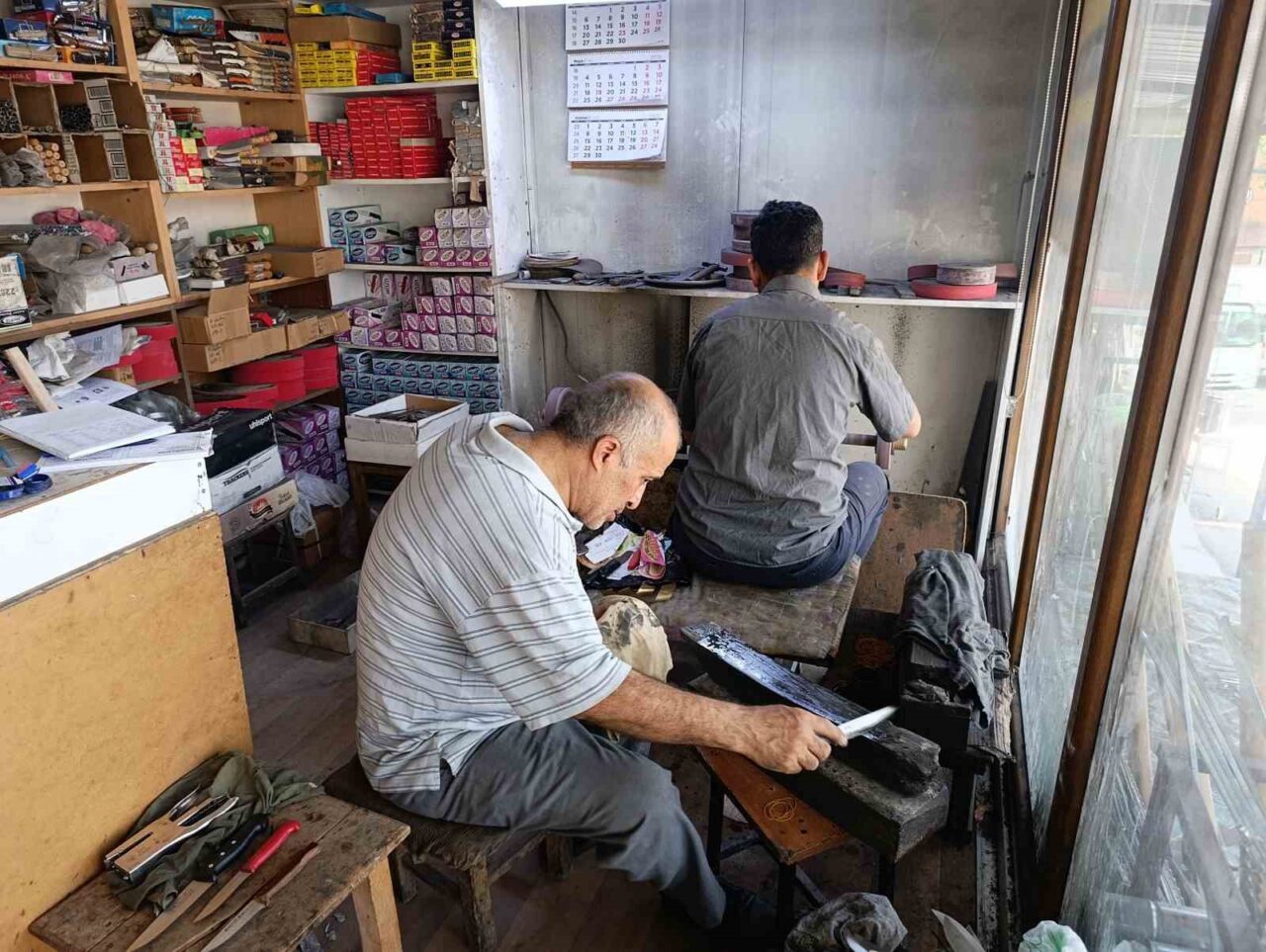 Yaklaşan Kurban Bayramı öncesinde, Kahramanmaraş’ın tescilli Hartlap bıçağı çarşı ve