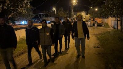 Tokat’ın Erbaa ilçesine bağlı Kızılçubuk köyünde Kelkit Çayı’nın debisinin yükselmesi
