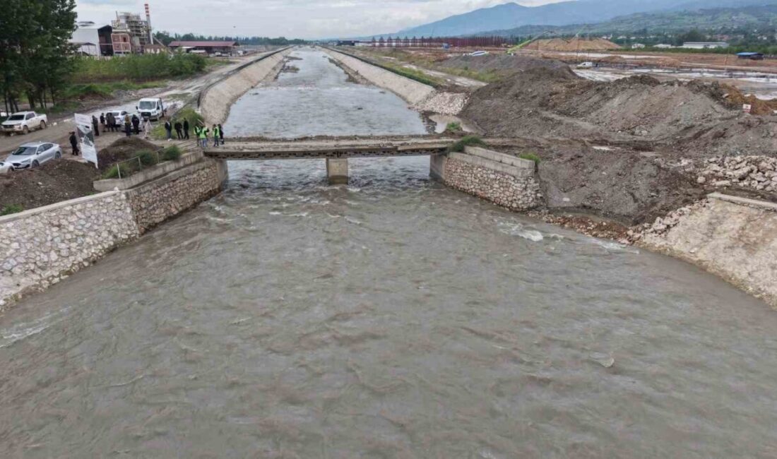 Tokat’ta taşkın riskine karşı Yeni Yeşil Küçük Sanayi Sitesi bölgesindeki